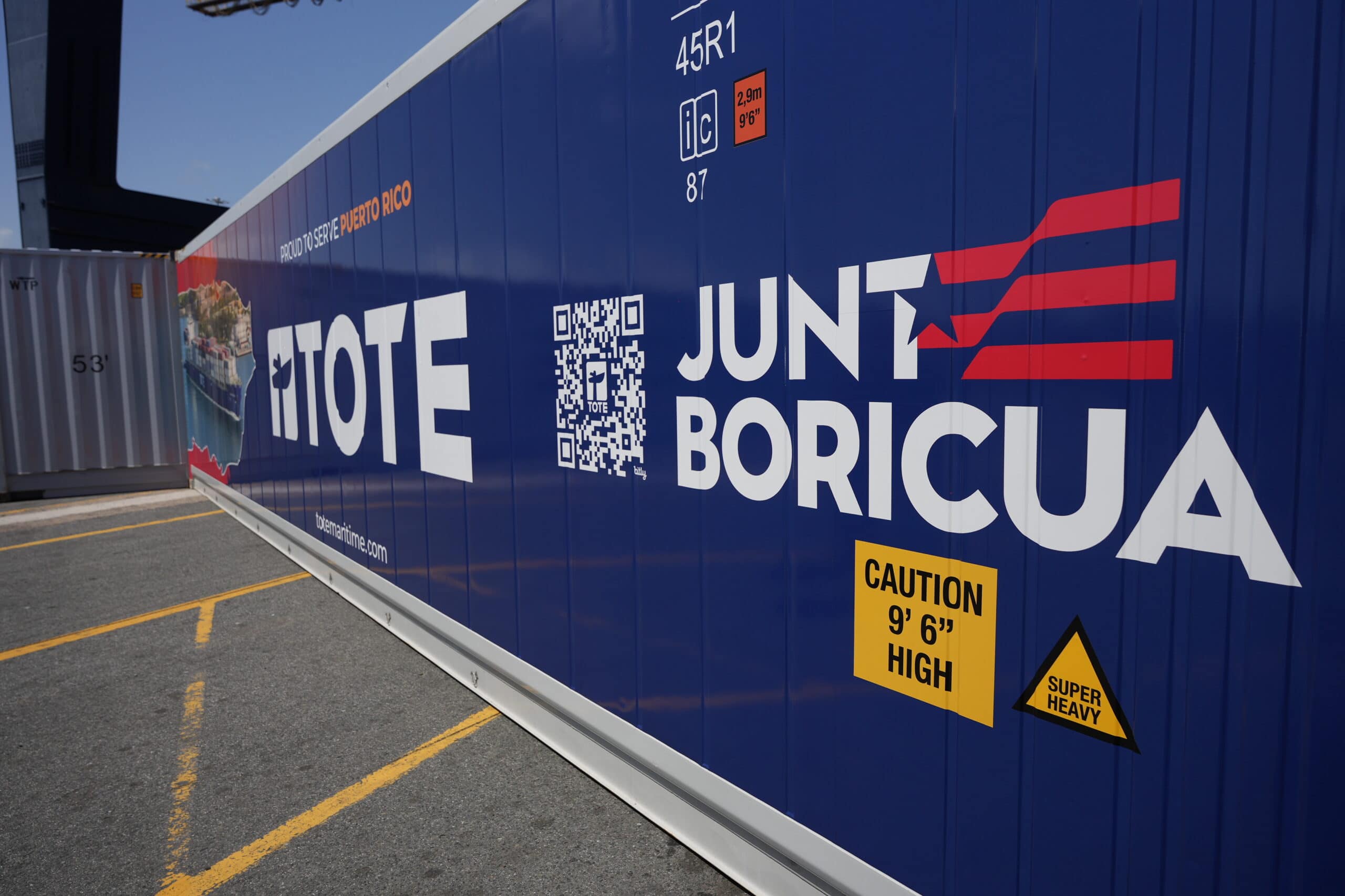 Puerto Rico Containers TOTE Maritime Puerto Rico Unveils Special Junte Boricua Container ...