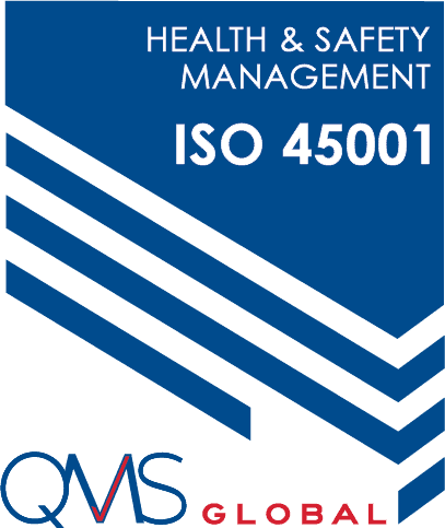 ISO 45001 health and safety management certification cover page.